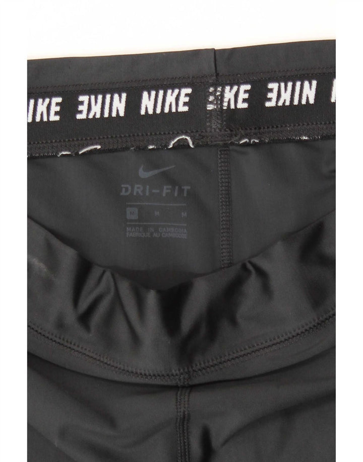 Damskie legginsy Nike Dri Fit UK 12, średni czarny poliester
