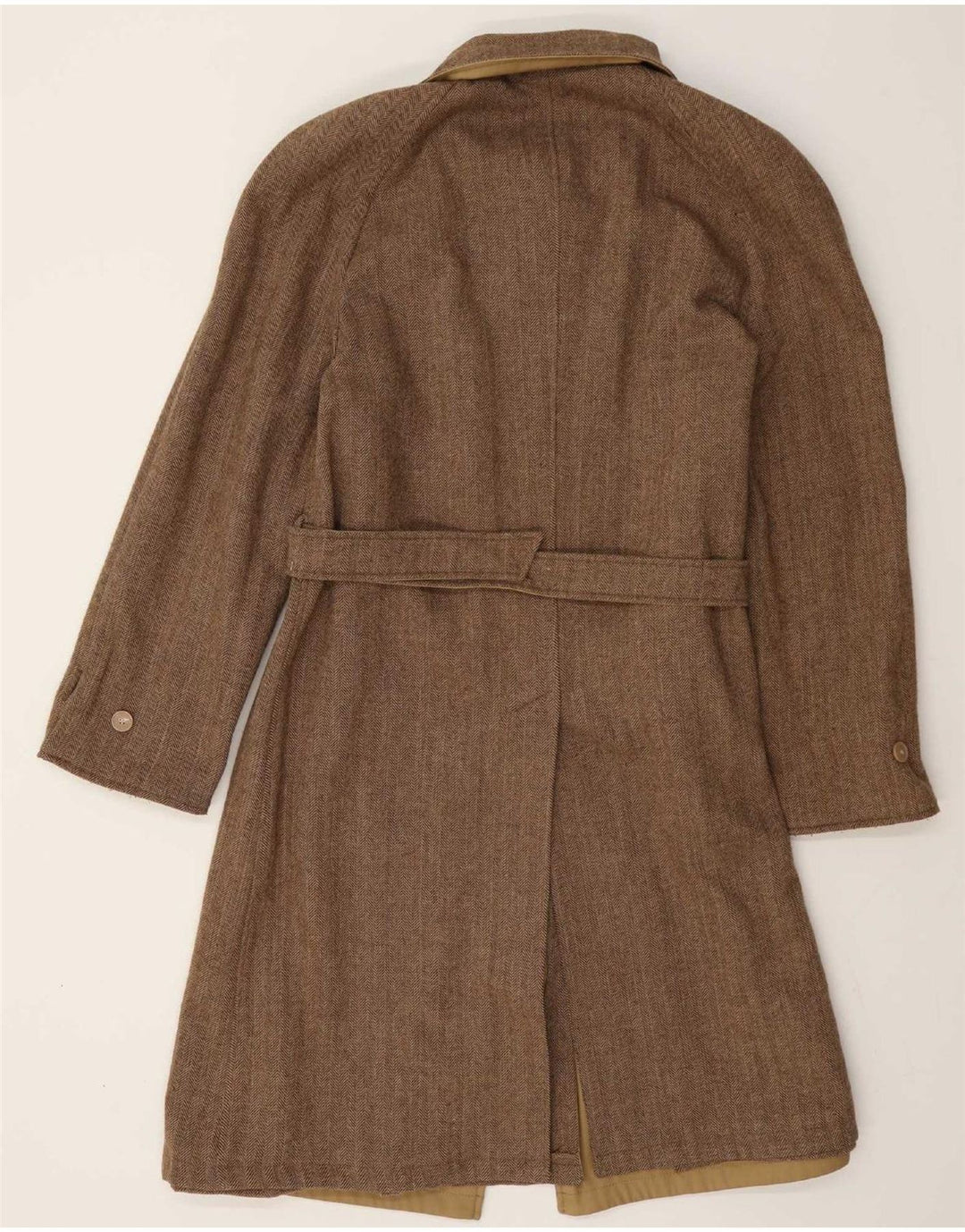 Dwustronny płaszcz męski Vintage UK 36 Small Beige