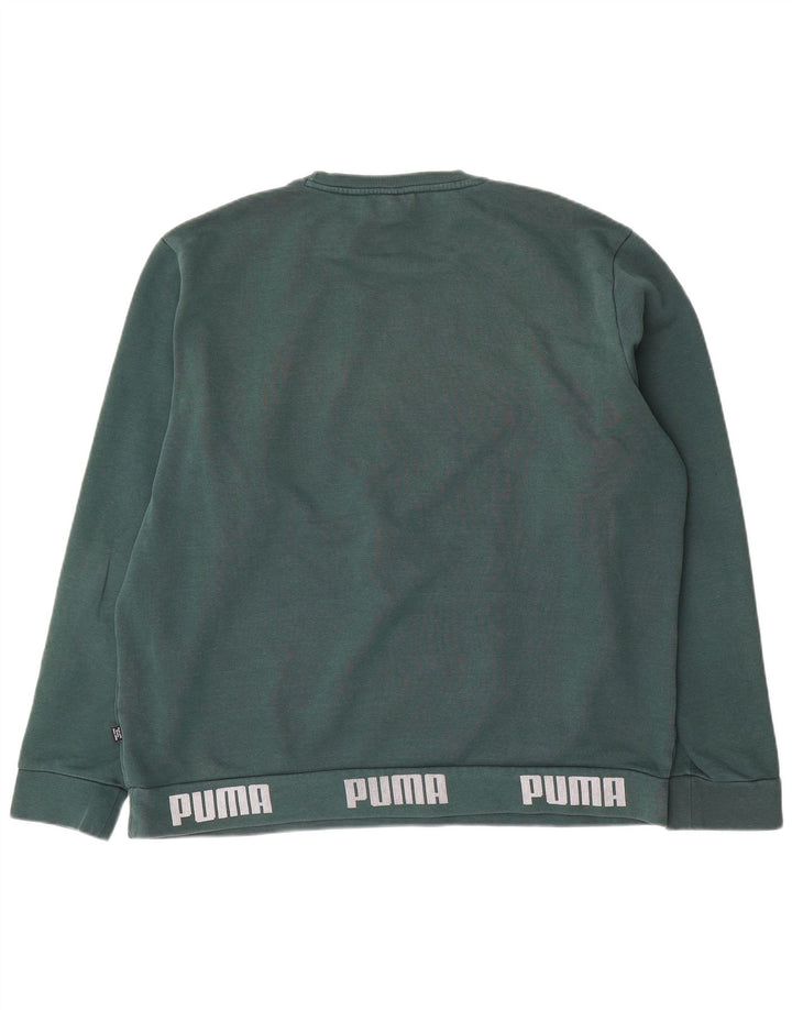 Męska bluza z grafiką Puma XL, zielona bawełna