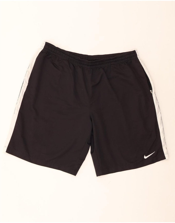Męskie spodenki sportowe Nike 2XL Czarny poliester z blokami kolorów