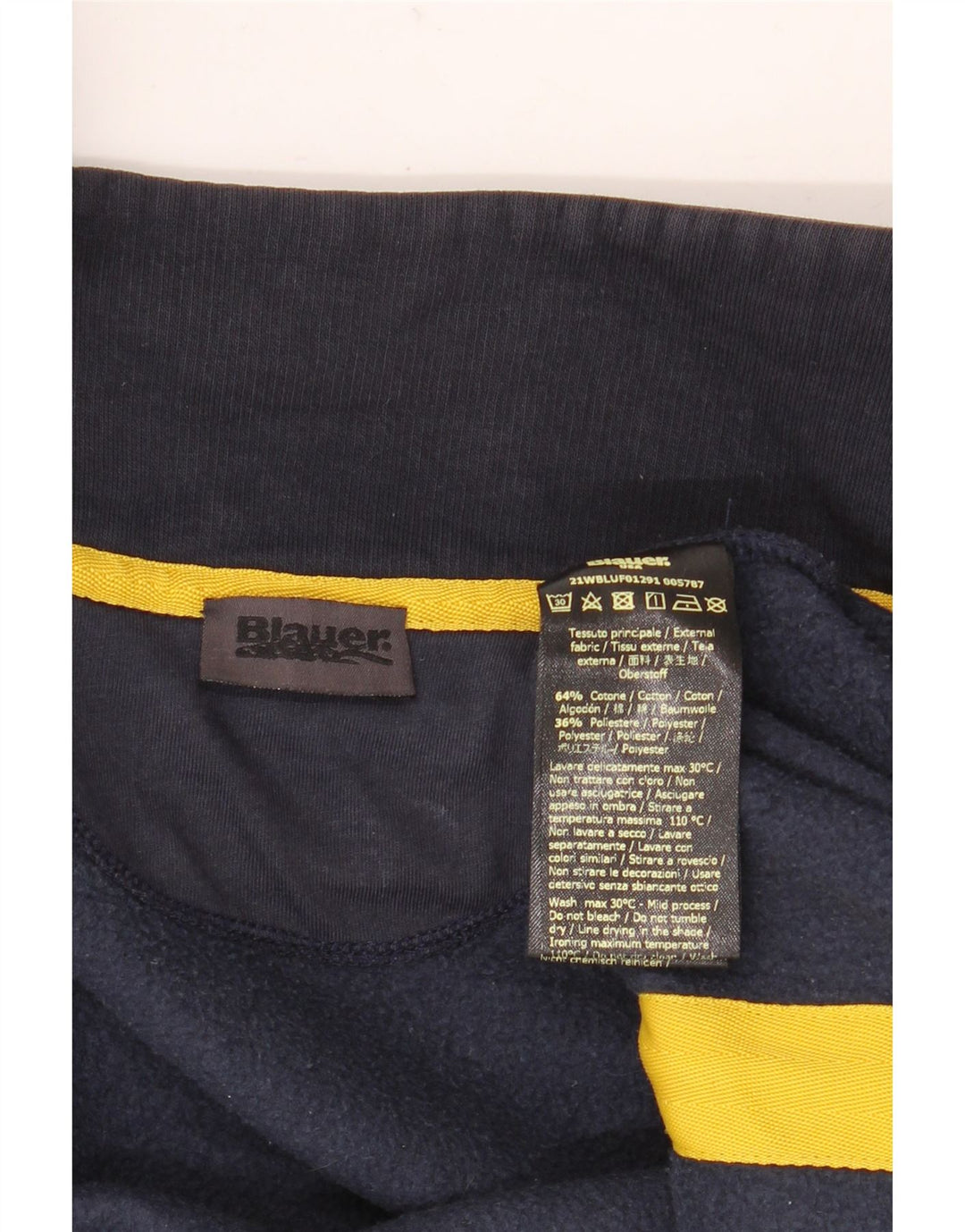 Kurtka męska dresowa Blauer, duża, granatowa, bawełniana