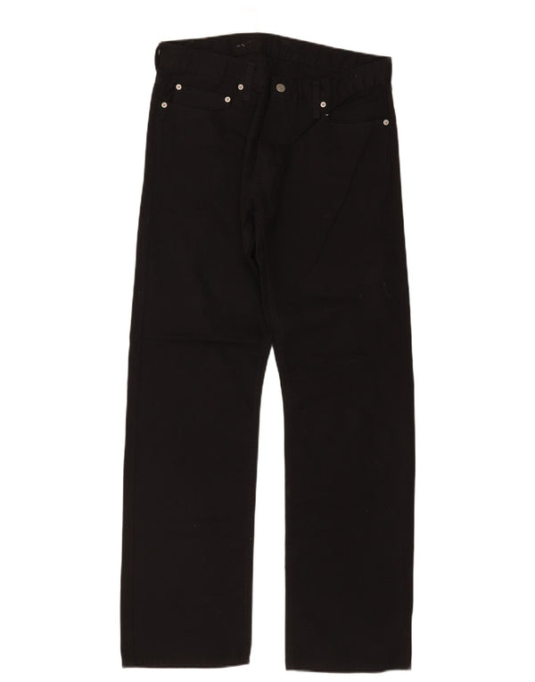 Męskie spodnie Levi's 514 Straight Casual W34 L32 Czarna bawełna
