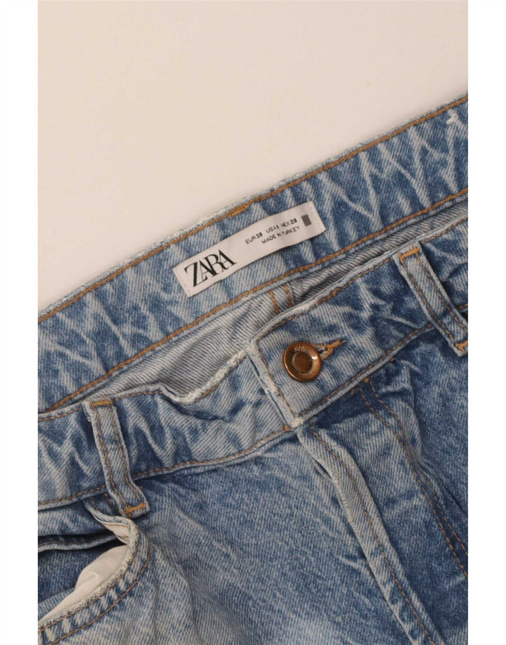 Damskie proste dżinsy Zara EU 38 Small W28 L28 Niebieskie