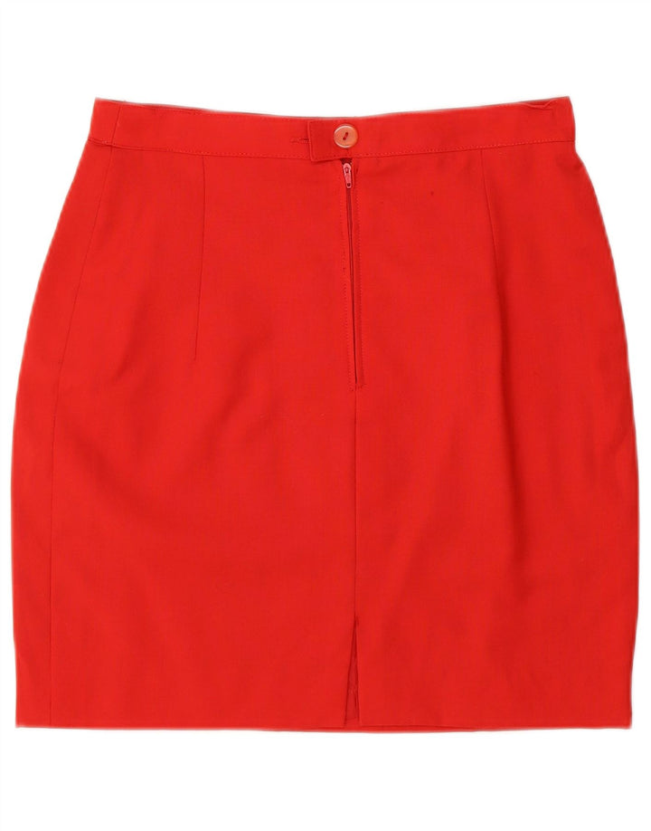 VINTAGE Damski komplet spódnic zapinanych na 2 guziki IT 44 Medium W26 Czerwona wełna