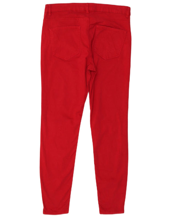 Spodnie damskie Zara Skinny Casual EU 40 Medium W30 L27 Czerwone