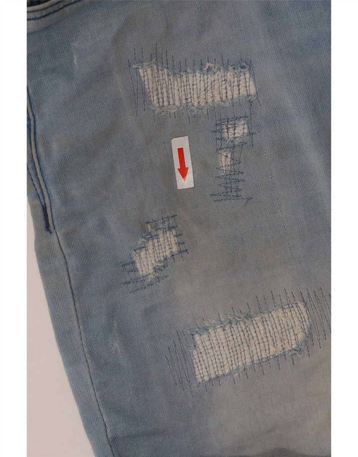 Męskie spodenki jeansowe Jack & Jones w trudnej sytuacji, małe W29, niebieskie, bawełniane