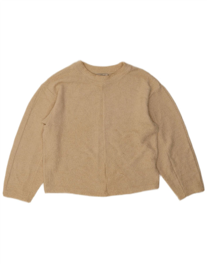 Marks & Spencer Damska bluzka oversize UK 6 XS, beżowa, bawełniana