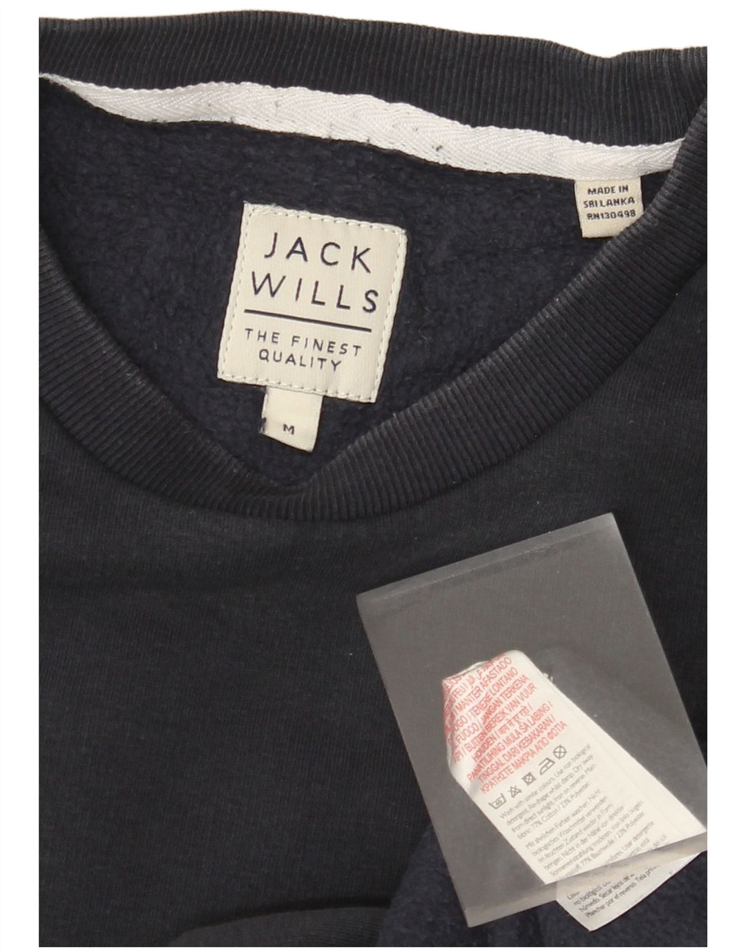 JACK WILLS Męski sweter, bluza, średni granat, bawełna