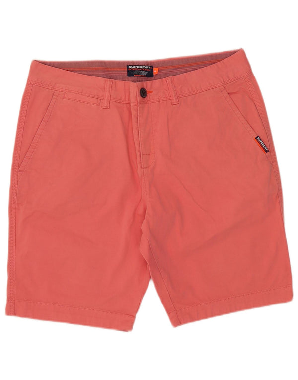 Męskie spodenki Chino Superdry W34, duże, różowe, bawełniane