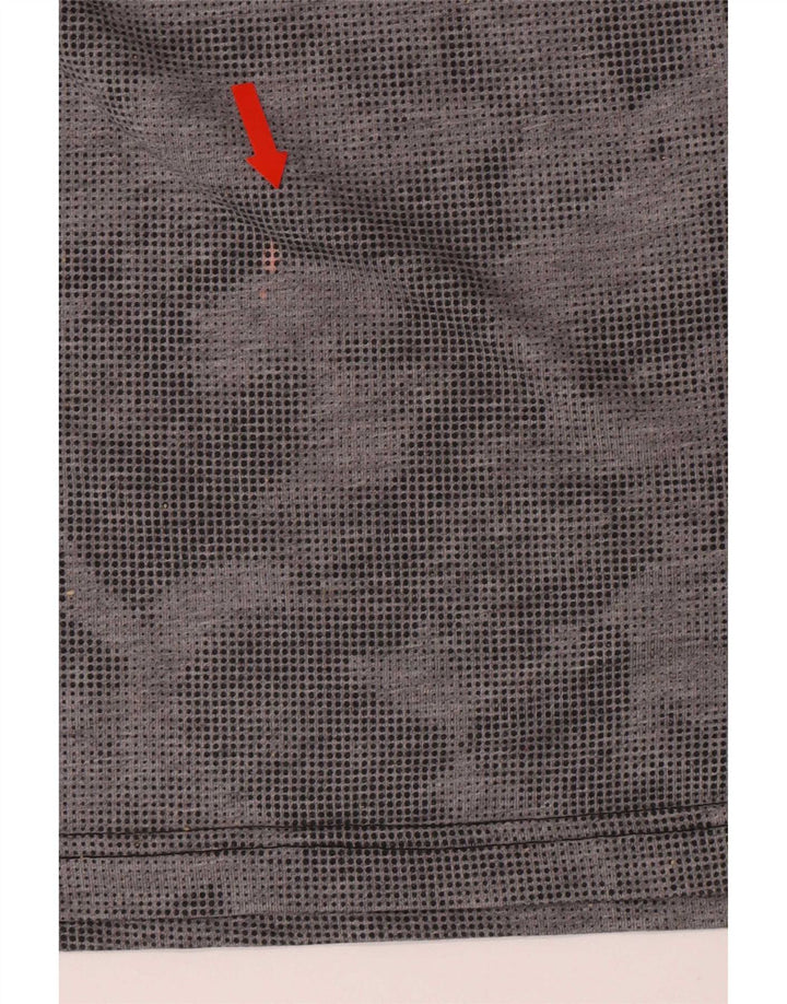 Adidas Męska koszulka Climalite Top, mała, szara, kamuflażowa, poliester