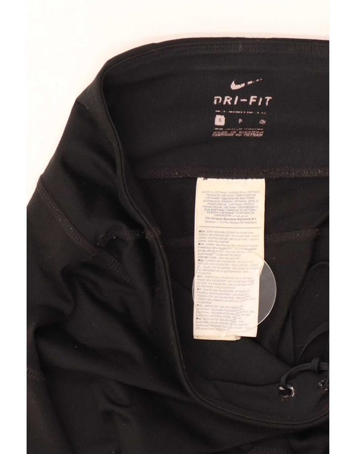 Damskie legginsy Nike Dri Fit UK 8, małe, czarne, poliestrowe