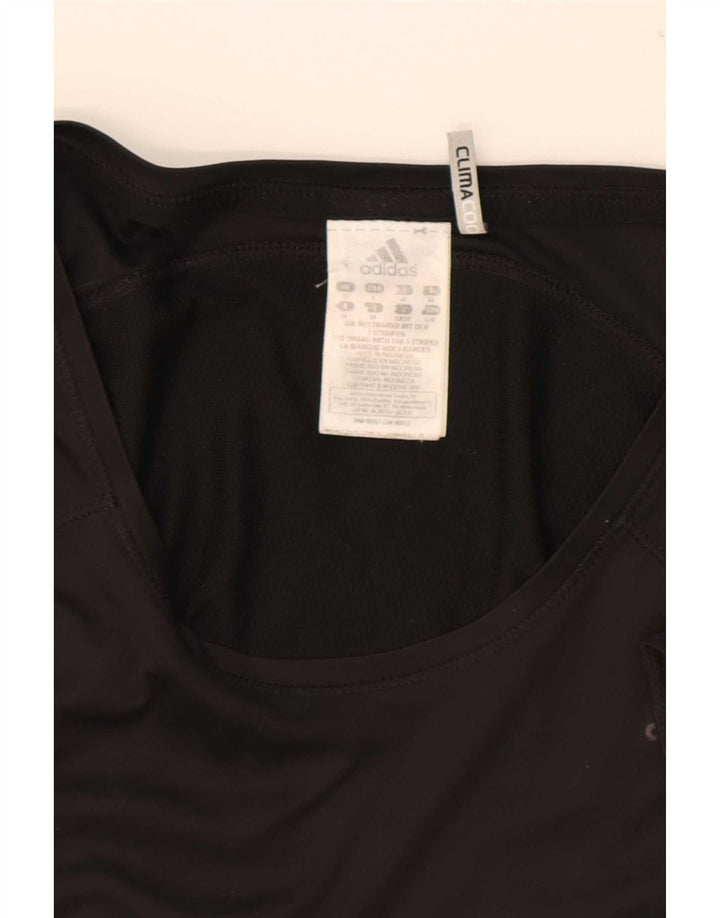 Damska koszulka Adidas Climacool Top UK 16, duża, czarna, poliester