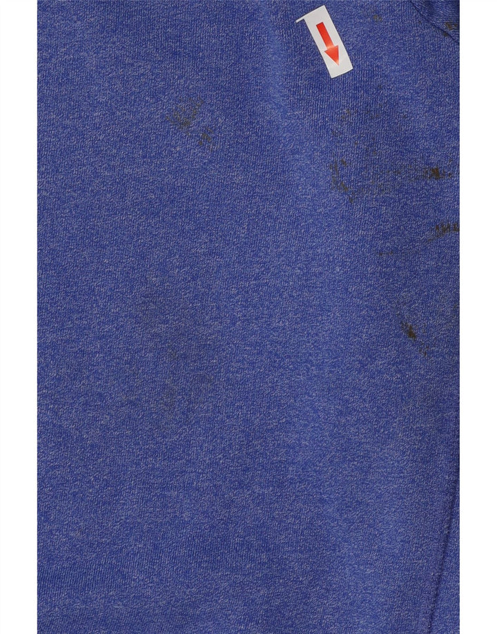 Męski sweter z grafiką Superdry, duży, niebieski, bawełniany