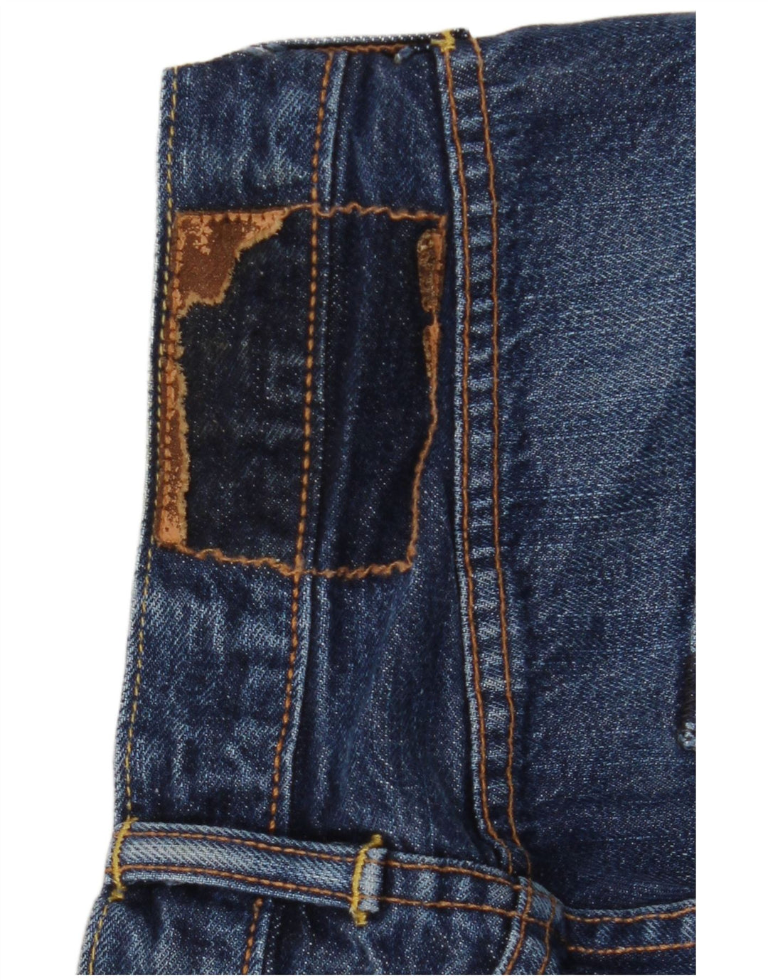Męskie proste dżinsy Levi's W28 L32 Granatowa bawełna