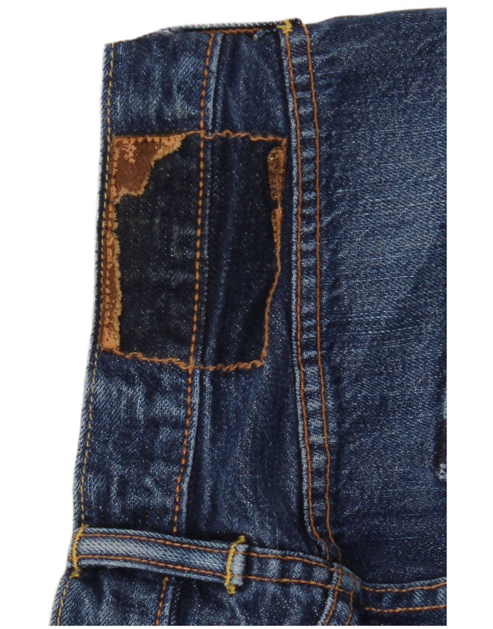 Męskie proste dżinsy Levi's W28 L32 Granatowa bawełna