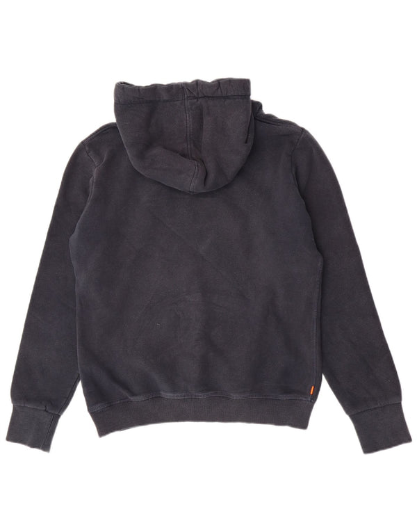 Damski sweter z kapturem Superdry Graphic UK 14, duży, granatowy, bawełniany