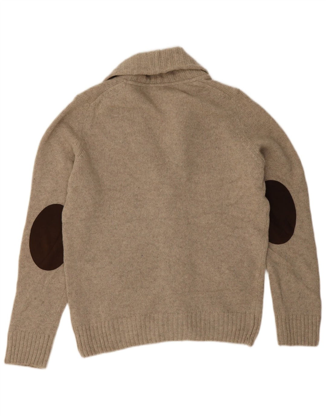 Zara Męski sweter kardigan Średniej szarej wełny