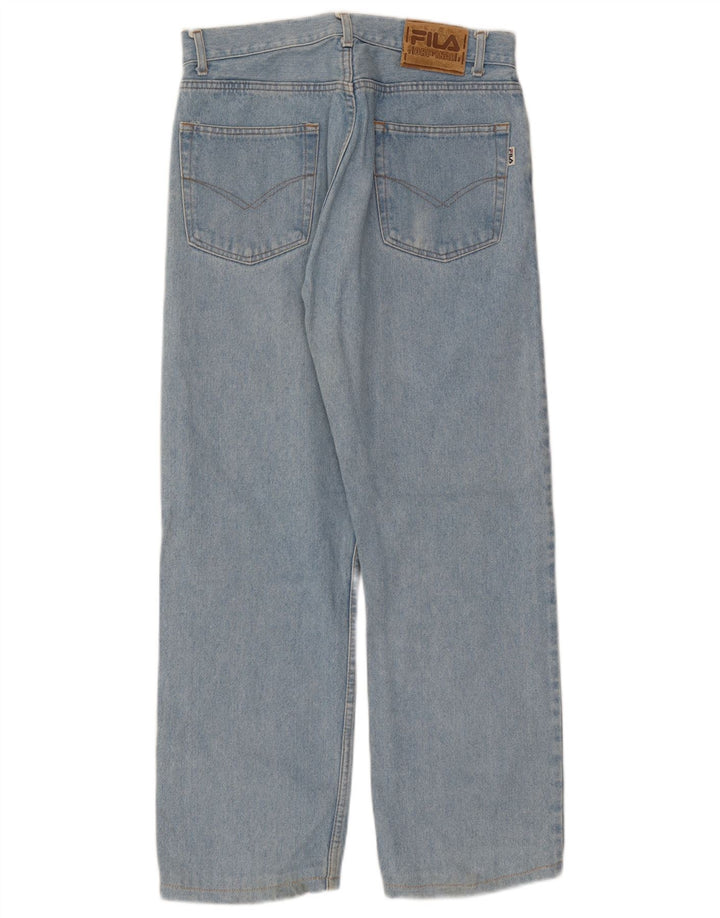 Męskie proste dżinsy FILA W30 L28 niebieskie