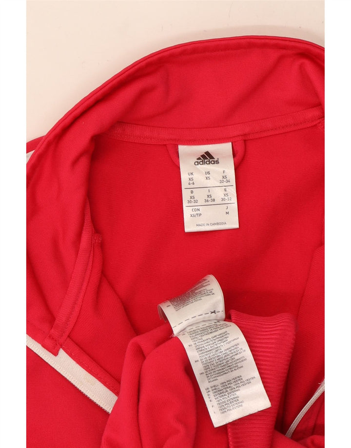 Damska kurtka dresowa ADIDAS UK 4/6 XS Różowy poliester