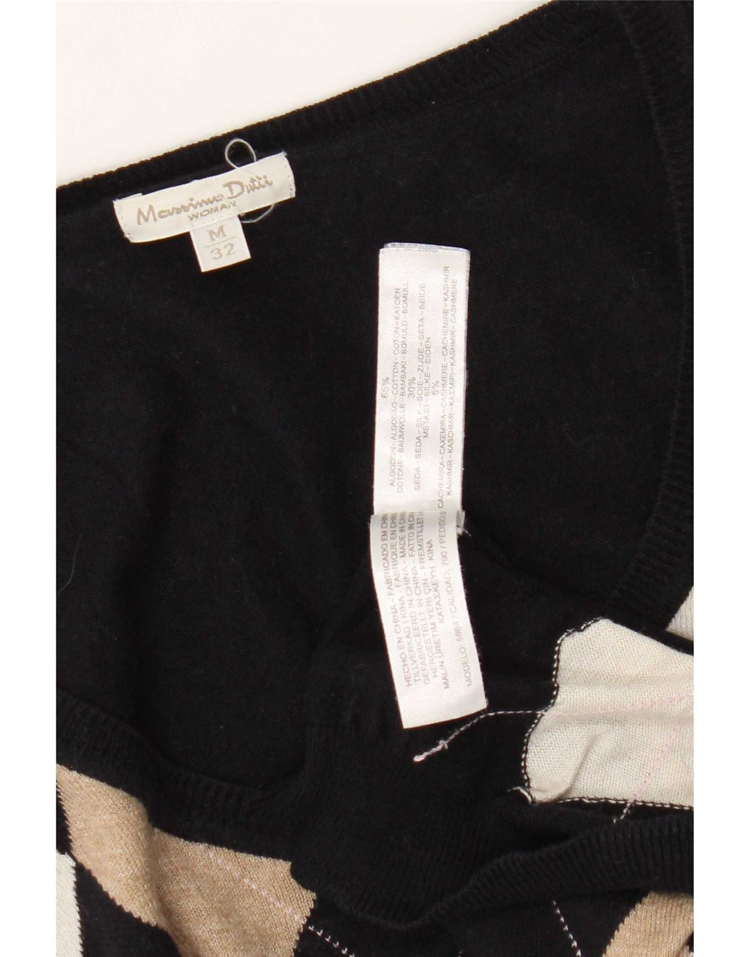 Sweter damski Massimo Dutti z dekoltem w łódkę UK 12, średni granatowy