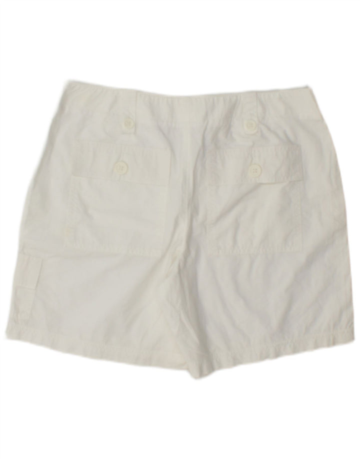 Damskie spodenki cargo Marks & Spencer UK 12 Medium W32 Biała bawełna