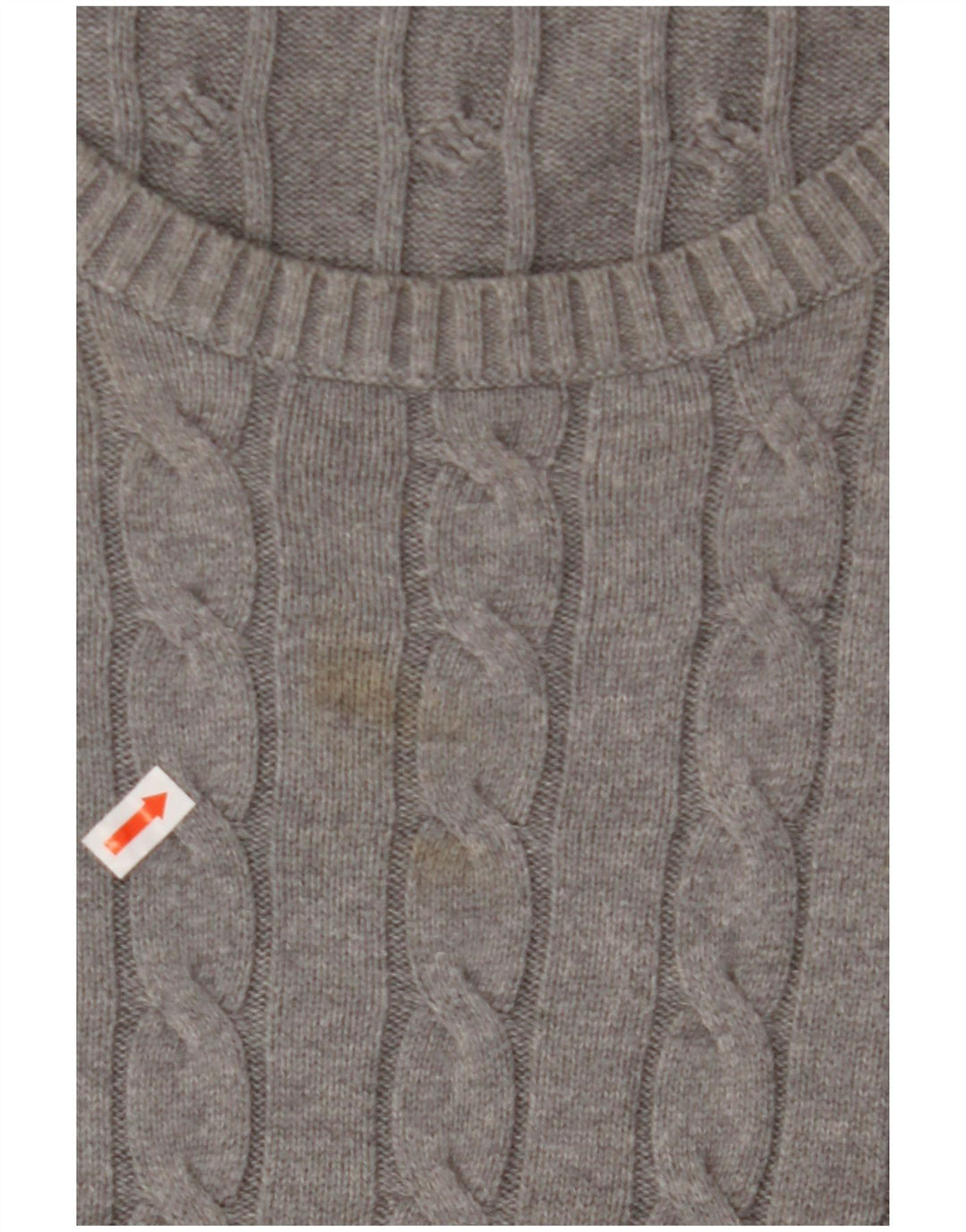 Męski sweter z okrągłym dekoltem GANT 3XL, szara bawełna