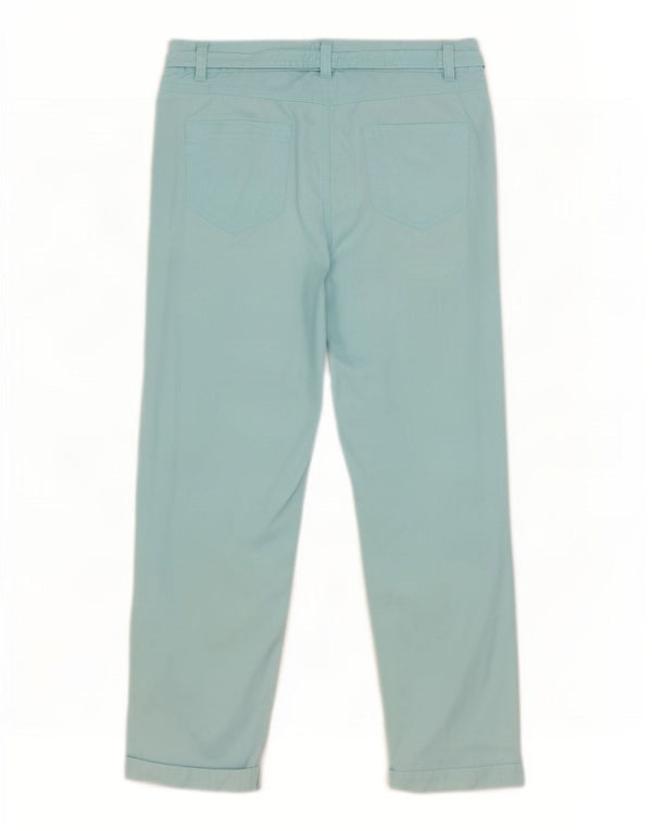 Spodnie damskie M&Co Capri UK 12 Medium W32 L22 Niebieskie bawełniane
