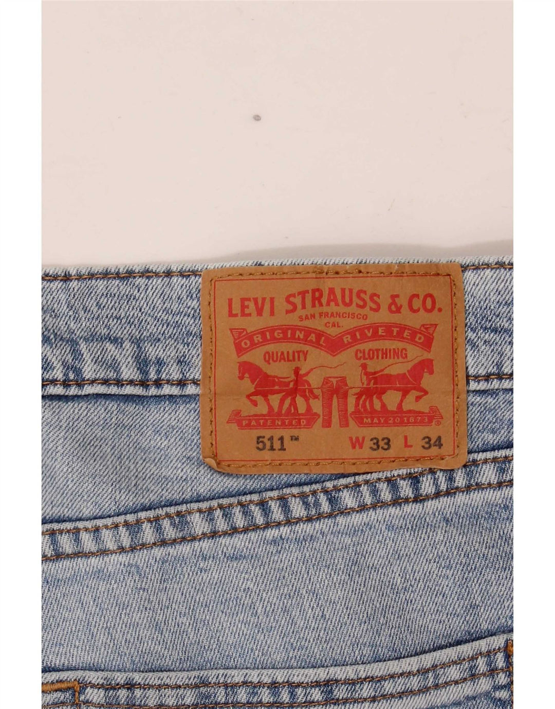 Męskie jeansy Levi's 511 Slim W33 L34 Niebieskie