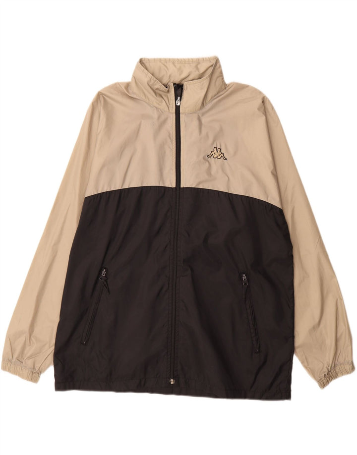 Męska kurtka przeciwdeszczowa Kappa UK 38 z nylonu w kolorze średniego beżu