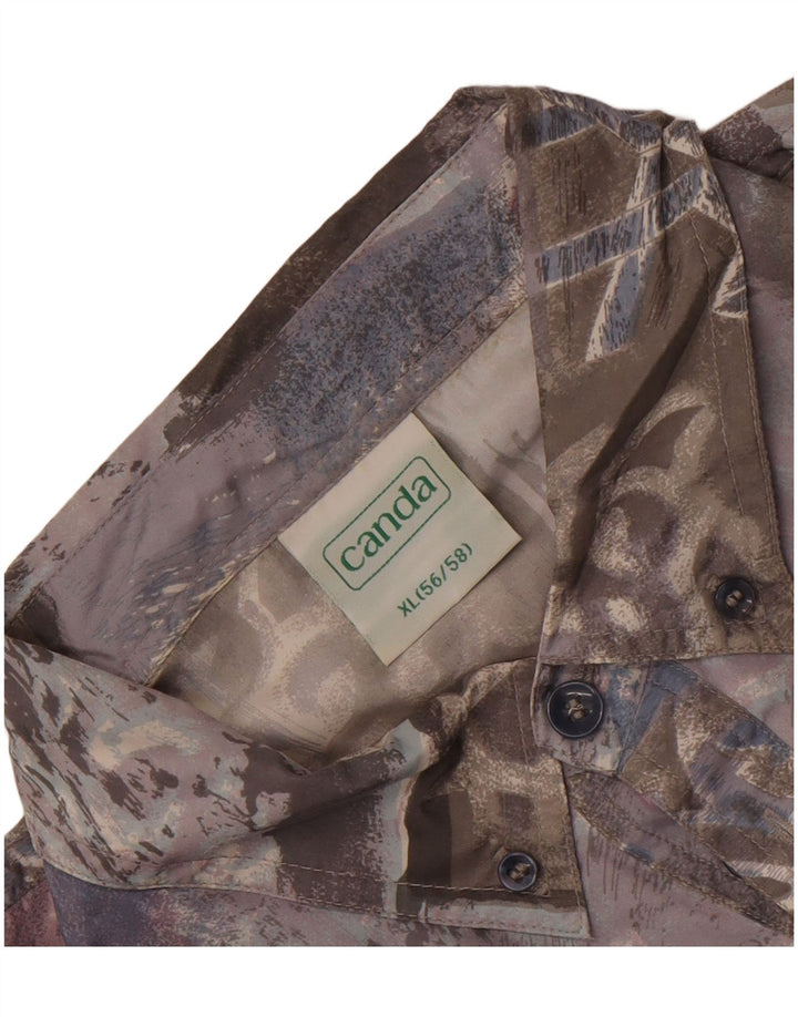 Męska koszula pulowerowa z krótkim rękawem Canda IT 56/58 XL Wielokolorowy patchwork