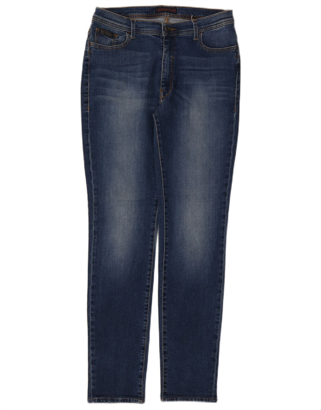 Damskie jeansy slim fit Trussardi W30 L30 Niebieskie bawełniane