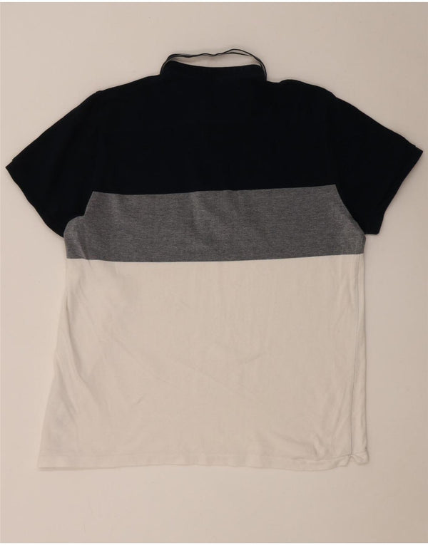 Męska koszulka polo French Connection 2XL, wielobarwna bawełna z blokami kolorów