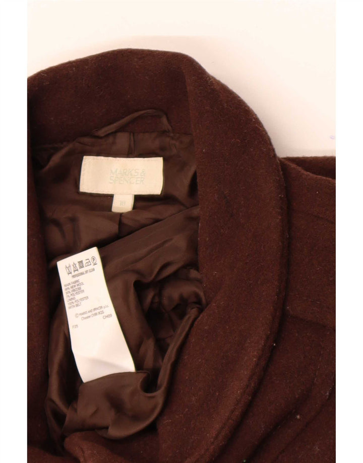 Marks & Spencer Płaszcz damski UK 18 XL, brązowa, nowa wełna