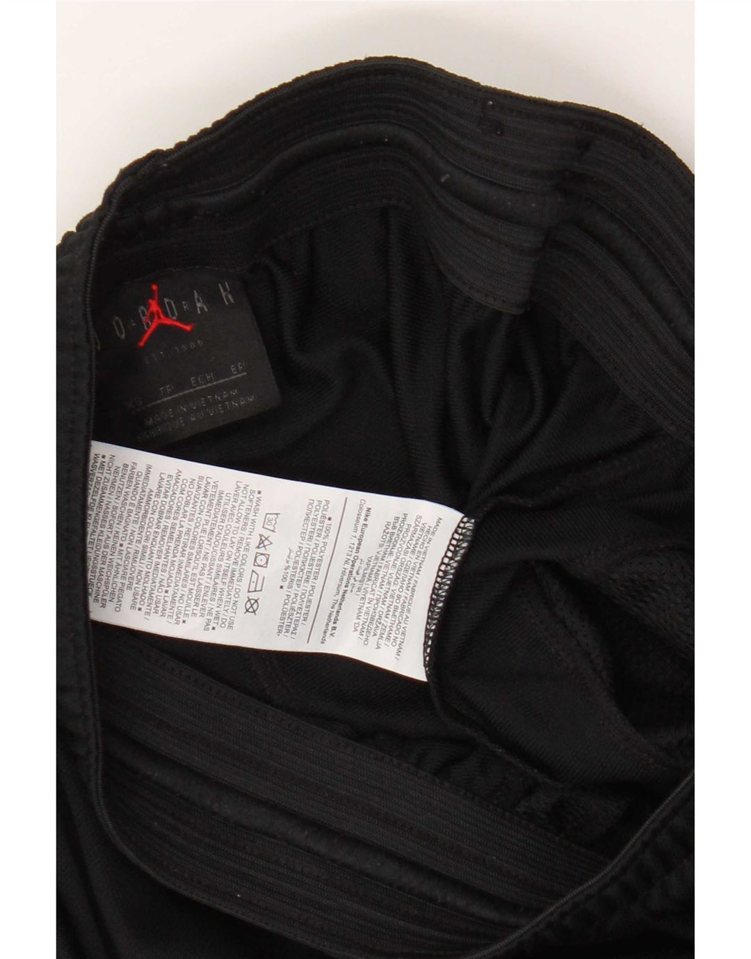 Męskie spodnie dresowe Jordan Dri Fit XS, czarny poliester z blokami kolorów
