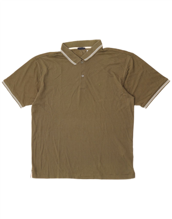 Męska koszulka polo Champion, bawełniana, khaki, 3XL