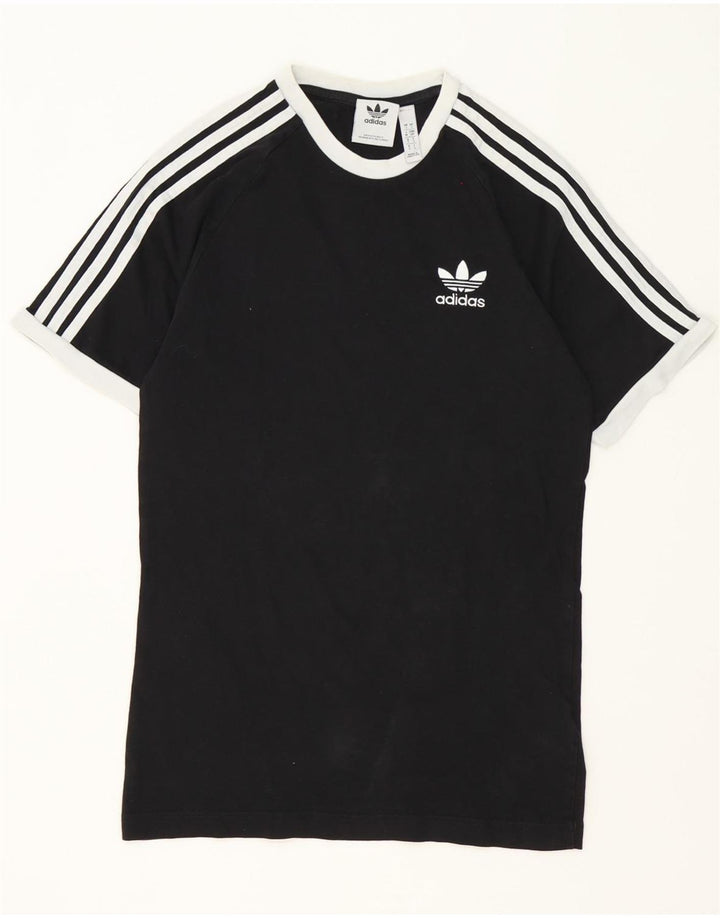 Adidas Męska Koszulka Top Mała Czarna Bawełna