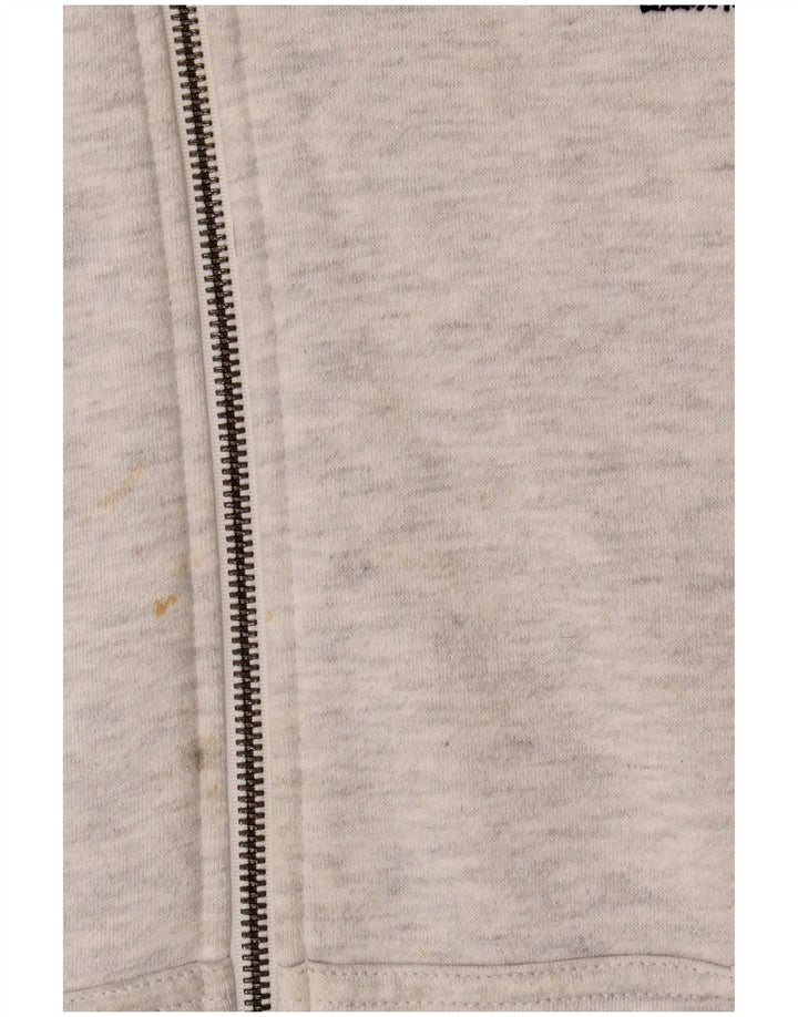 Męski sweter z kapturem i zamkiem Superdry, średnioszary, bawełniany