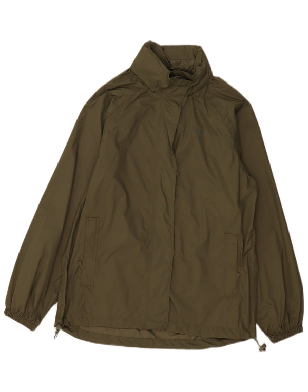 Damska kurtka przeciwdeszczowa Mountain Warehouse UK 14, duża, nylon w kolorze khaki