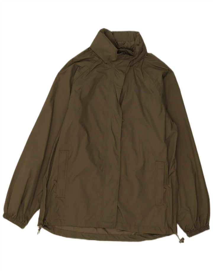 Damska kurtka przeciwdeszczowa Mountain Warehouse UK 14, duża, nylon w kolorze khaki