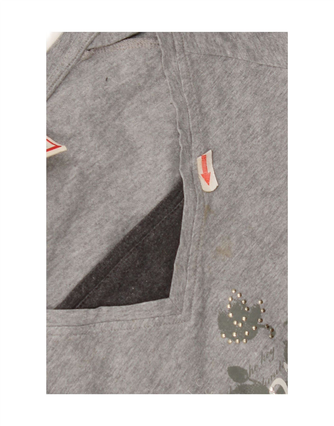Damska koszulka Champion Heritage Fit Graphic Top z długim rękawem UK 12 Medium Grey