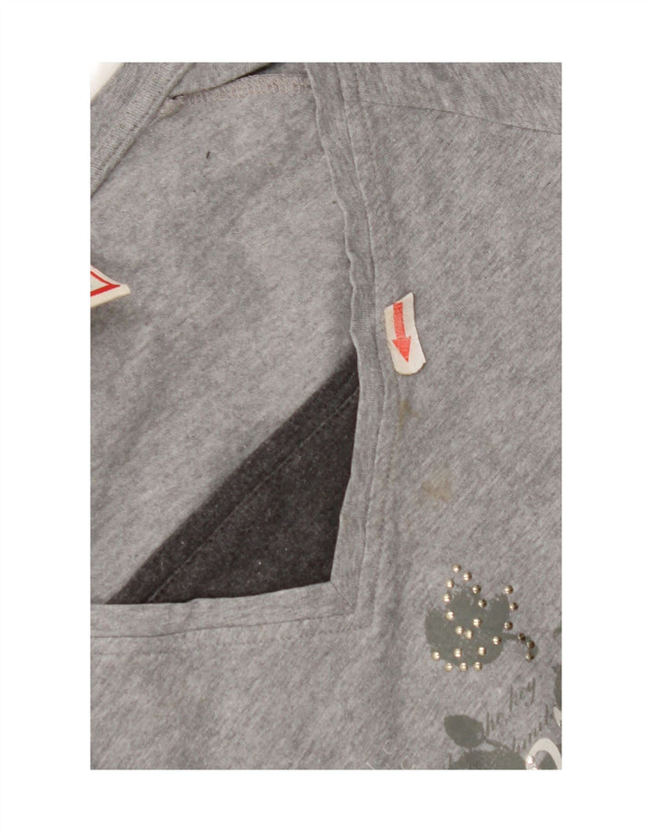 Damska koszulka Champion Heritage Fit Graphic Top z długim rękawem UK 12 Medium Grey
