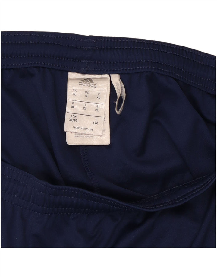 Męskie spodenki sportowe Adidas Climalite XL granatowe, poliestrowe