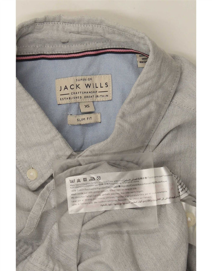Koszula męska Jack Wills Slim Fit XS, szara, bawełniana