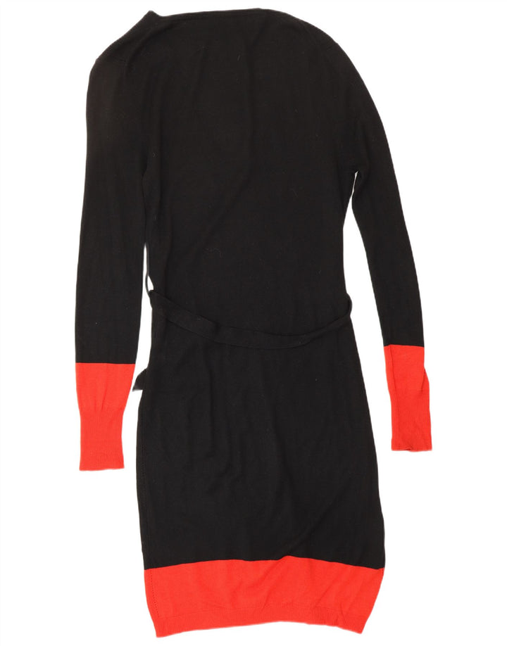 ALEXANDER MCQUEEN Damska sukienka sweterkowa IT 42 Średnia czarna projektantka z wiskozy