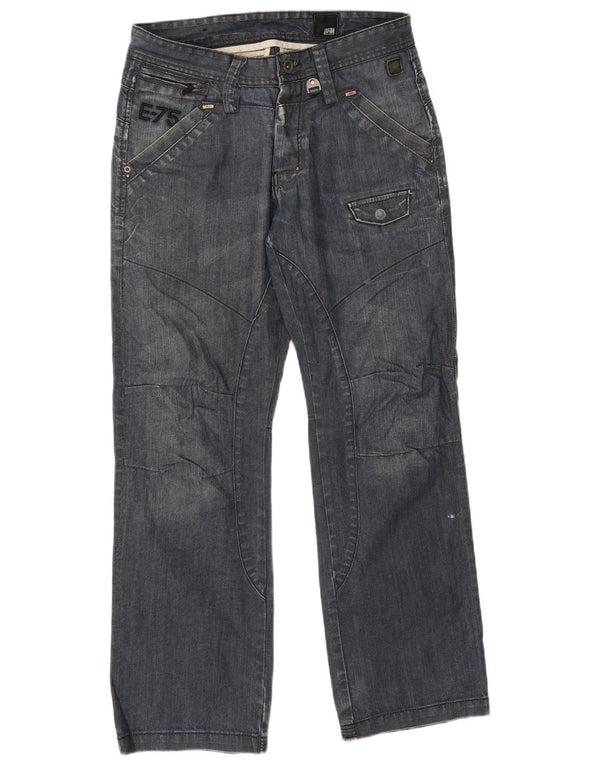 Męskie proste dżinsy Jack & Jones W32 L32 Niebieskie bawełniane