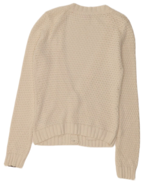 Sweter damski O'NEILL UK 14, średni, biały, bawełniany