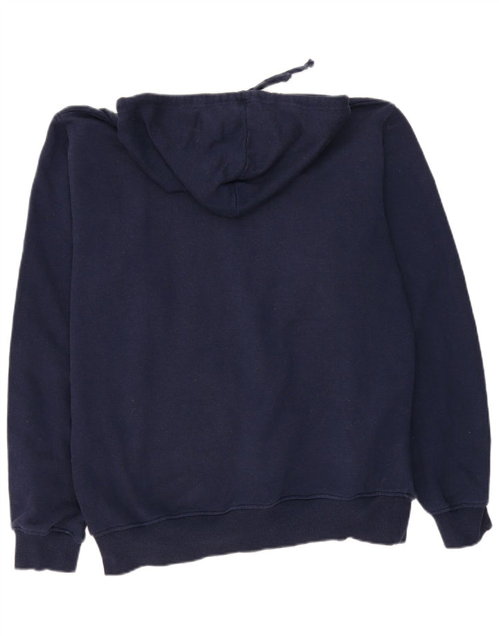 Męski sweter z kapturem FILA, duży, granatowy, bawełniany