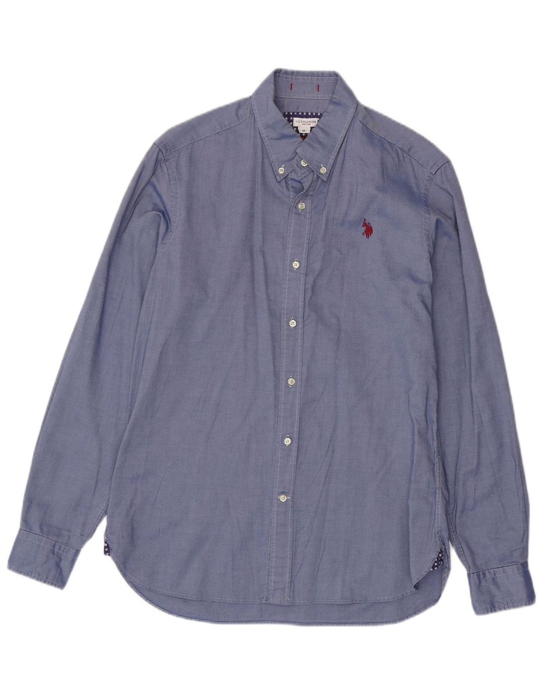 US Polo Assn. Koszula męska slim fit, średnioniebieska, bawełniana