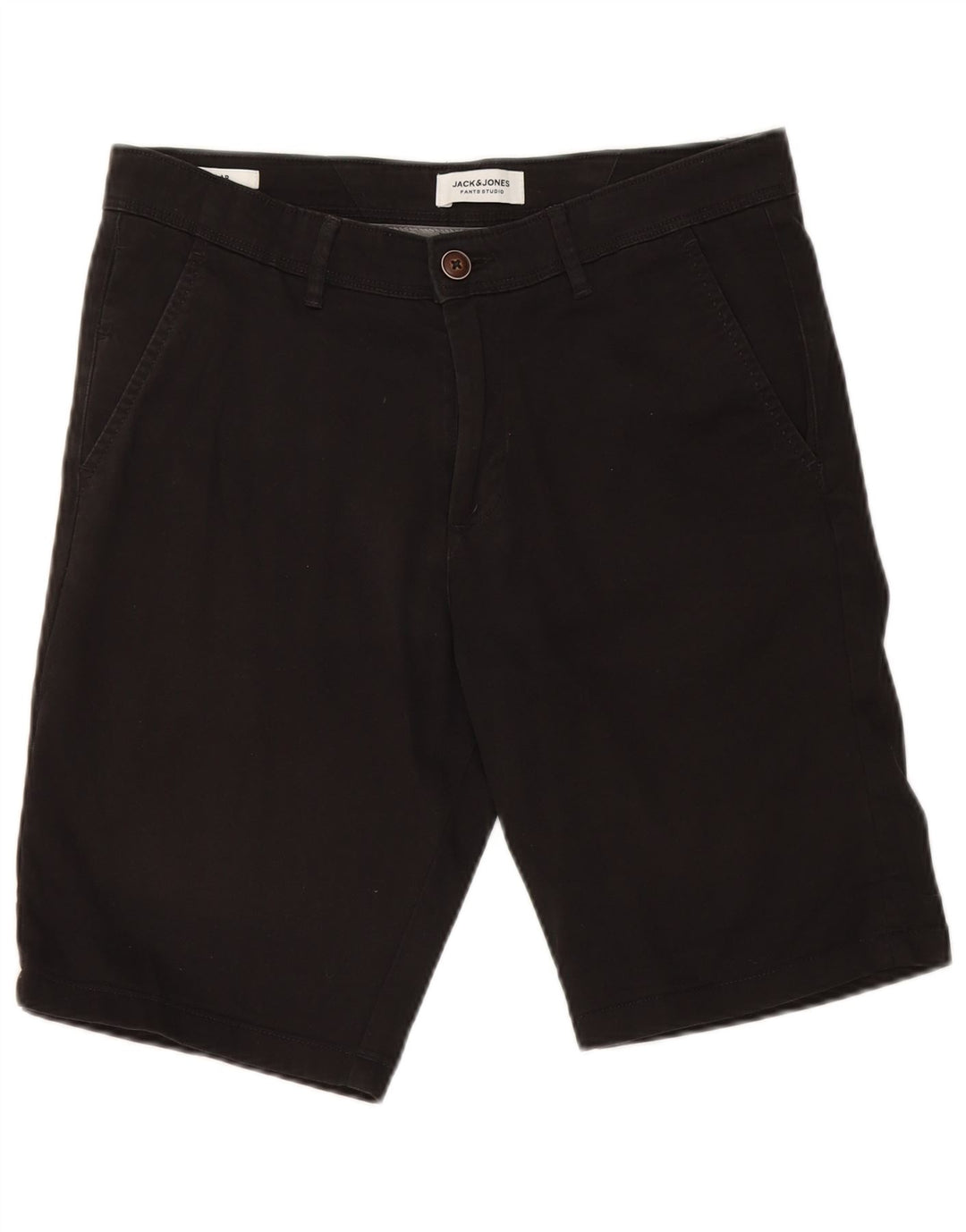 Męskie spodenki chino Jack & Jones, małe W29, czarne, bawełniane