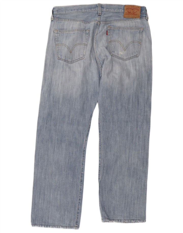 Męskie dżinsy Levi's 501 Straight W36 L32 Niebieskie bawełniane